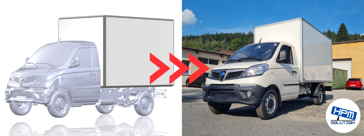 Skříňová nástavba, HPM, Piaggio