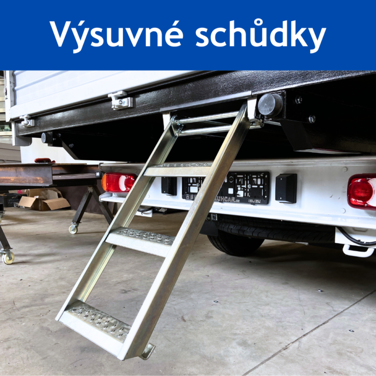 Výsuvné schůdky, vstup na korbu, HPM