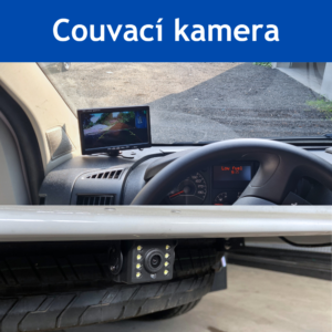 Couvací kamera, displej na přístrojové desce, HPM